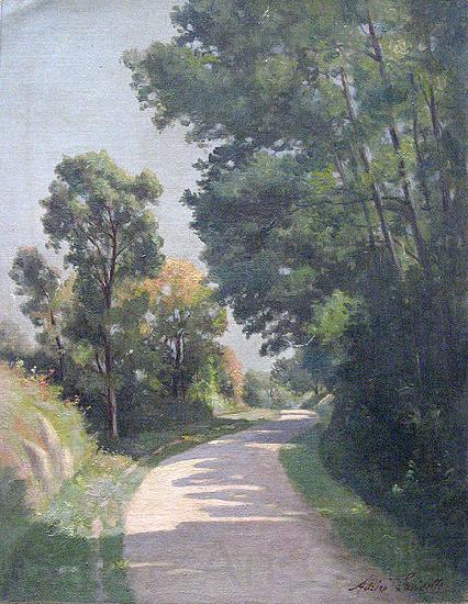Adrien Lavieille Route de terre France oil painting art